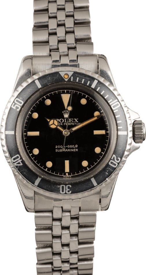 Vintage 1961 Rolex Submariner 5512 Exclamation Gilt Dial T