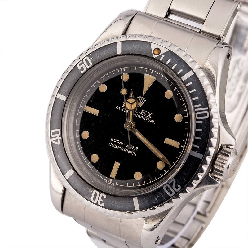Vintage 1961 Rolex Submariner 5512 Exclamation Gilt Dial T
