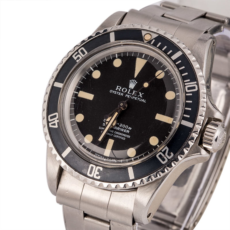 Vintage 1973 Rolex Submariner 5512 Feet First Dial