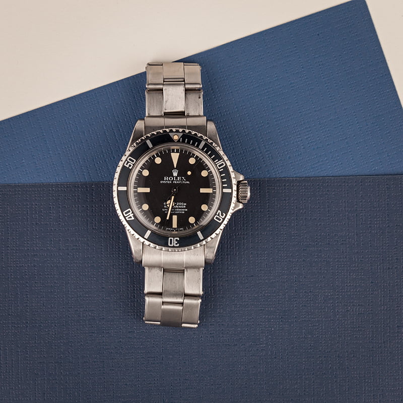 Vintage 1973 Rolex Submariner 5512 Feet First Dial