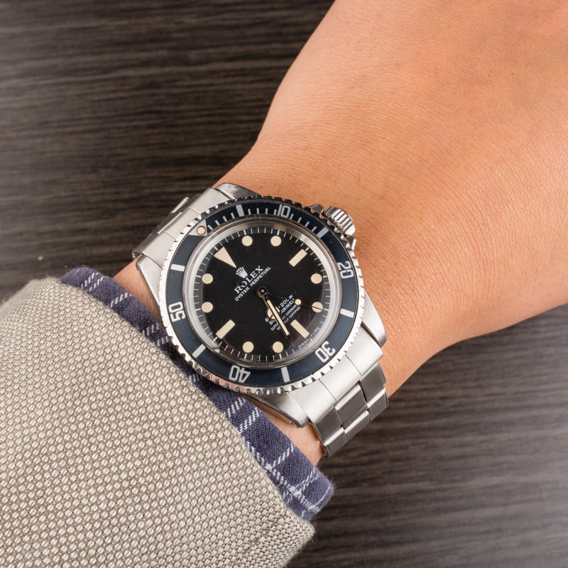 Vintage 1973 Rolex Submariner 5512 Feet First Dial