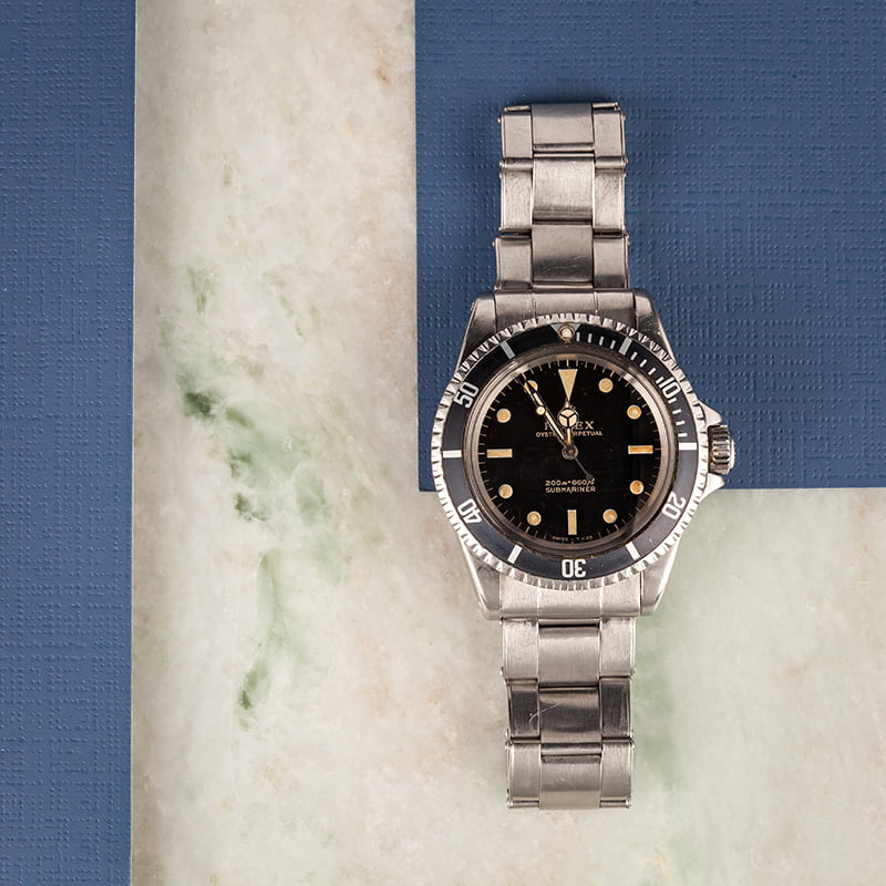 Vintage 1966 Rolex Submariner 5513 Oyster Rivet