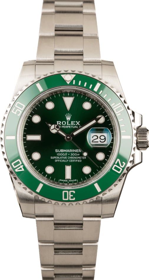 rolex hulk bob's watches