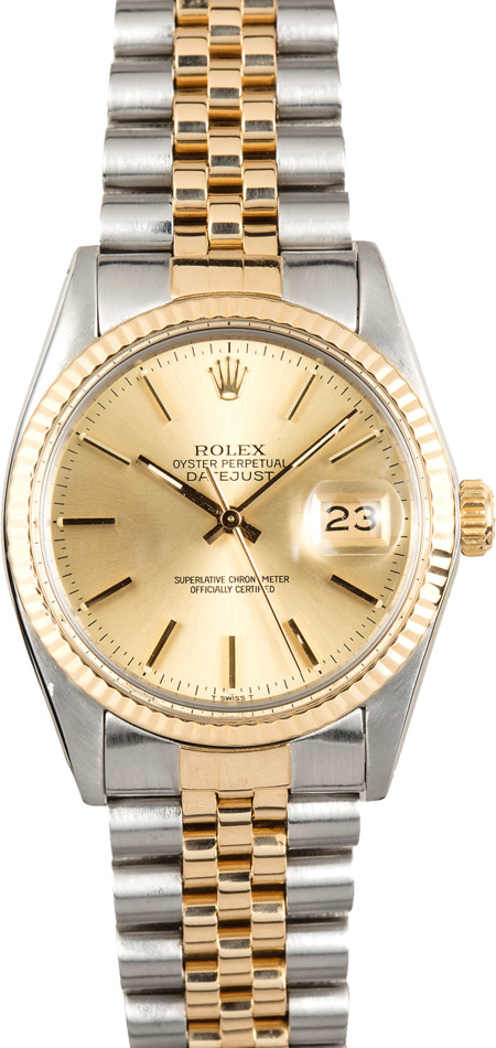 rolex two tone 16013 datejust