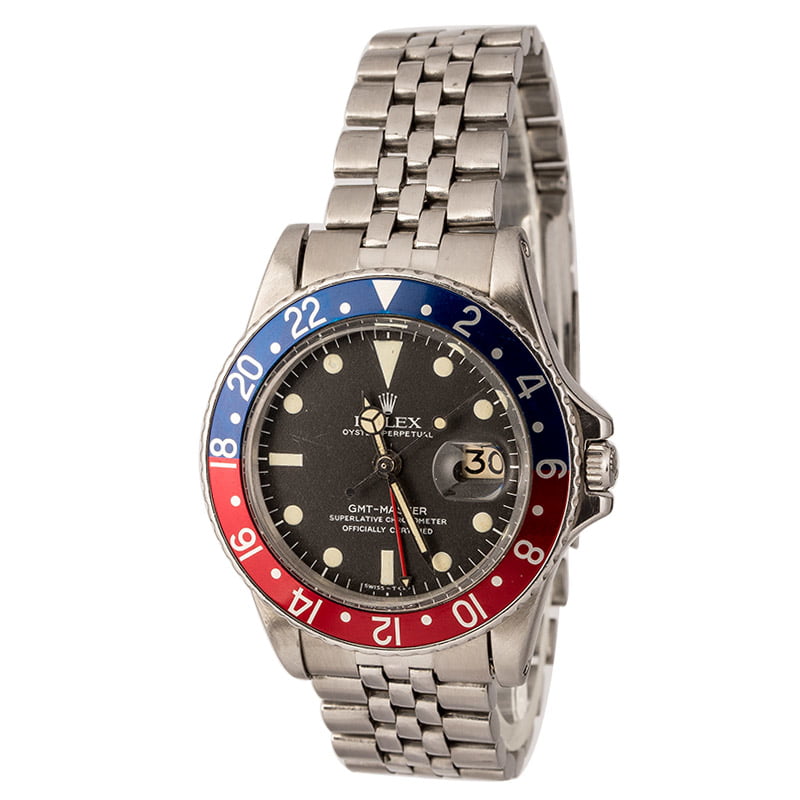 Rolex Vintage 1966 GMT Master 1675 Pepsi Bezel