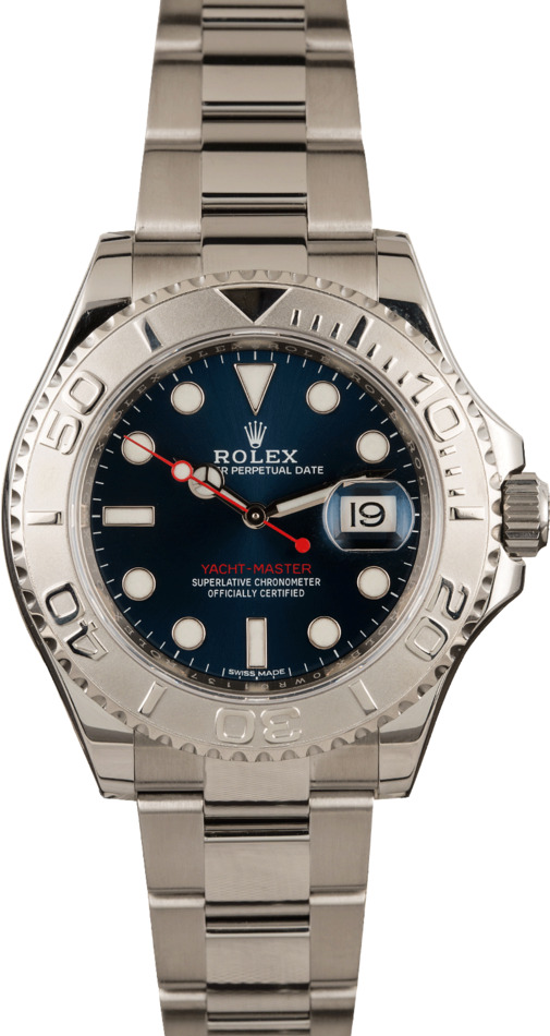 Used Rolex Yacht-Master 116622 Blue Dial Watch