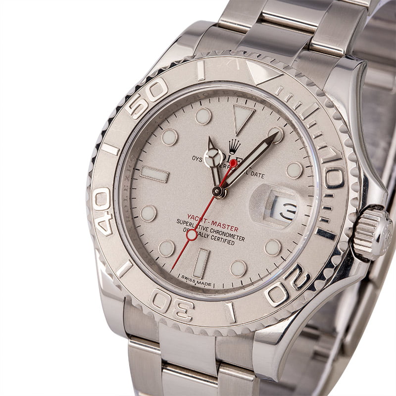 Used Rolex Yacht-Master 116622 Platinum Timing Bezel