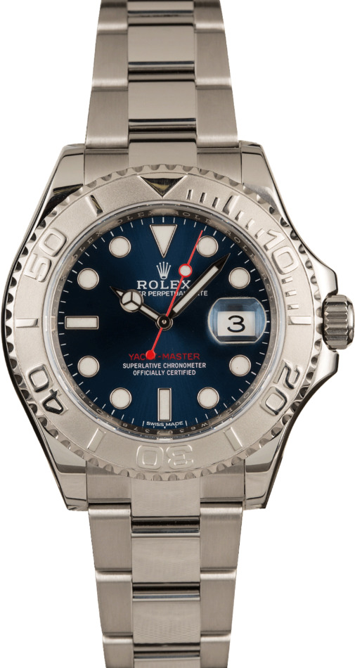 Used Rolex Yacht-Master 116622 Blue Dial Men's Watch