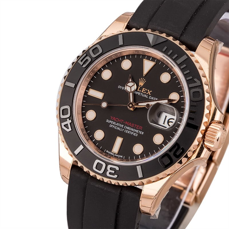 Unworn Rolex Yacht-Master 116655 Black Ceramic Bezel T