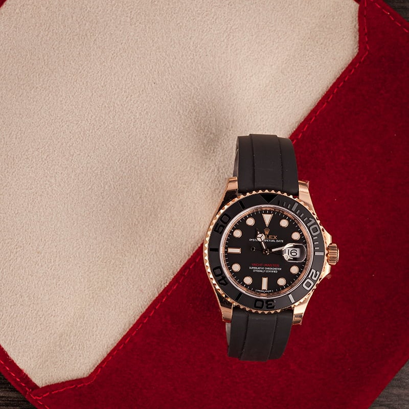 Unworn Rolex Yacht-Master 116655 Black Ceramic Bezel T