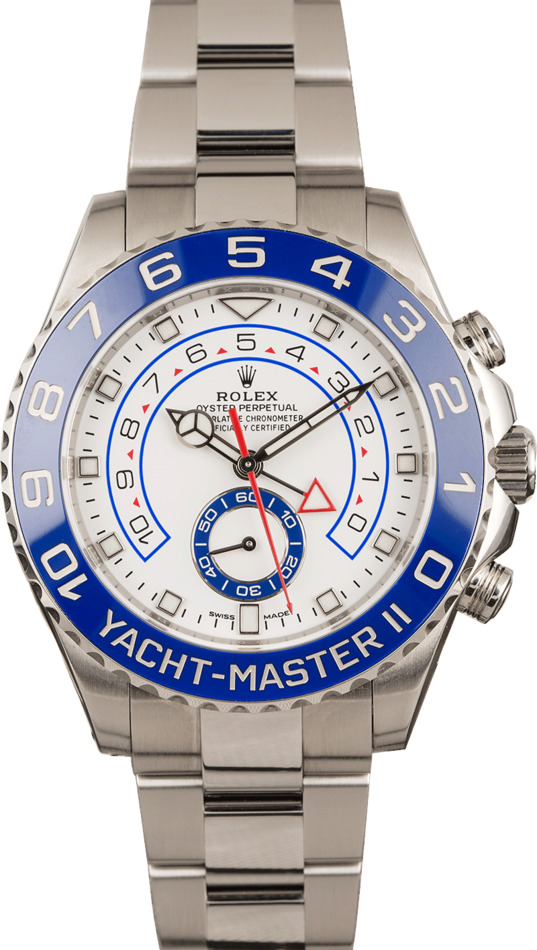 Pre-Owned Rolex Yacht-Master II Stainless Steel 116680 Ceramic Bezel T