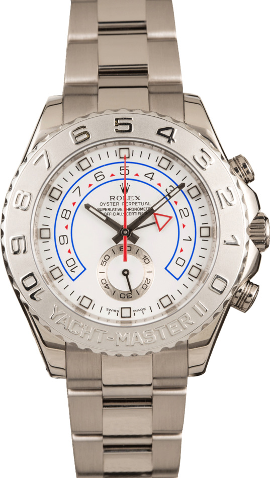 Pre-Owned 44MM Rolex Yacht-Master II Ref 116689 White Gold T
