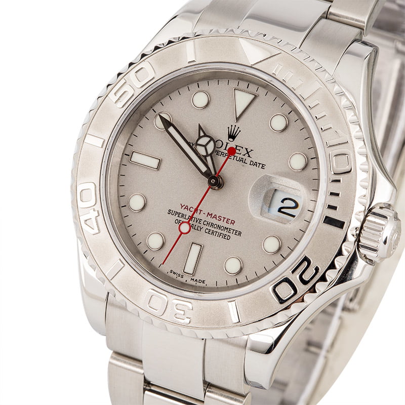 PreOwned Rolex Yacht-Master 16622 Stainless Steel and Platinum