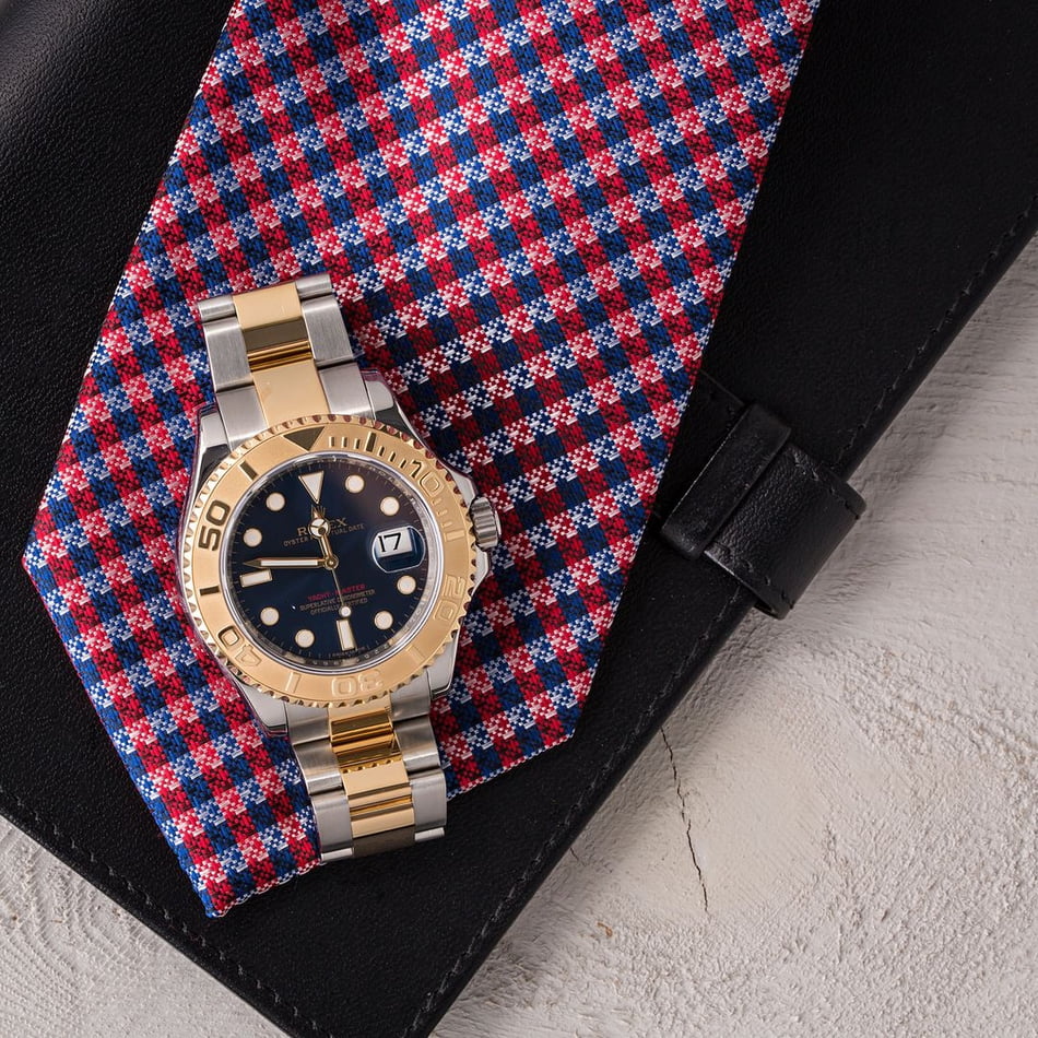 Men's Rolex Yacht-Master 16623 Blue Dial Two Tone Oyster
