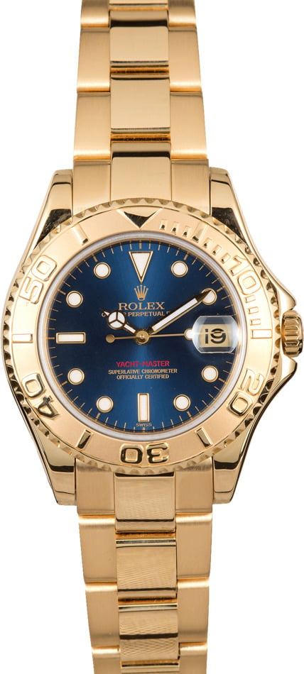 Rolex Yacht-Master 35 Mid-size 168628 Gold