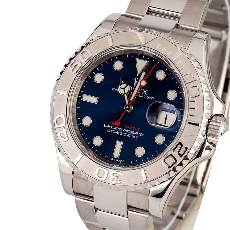 PreOwned Rolex Yacht-Master 116622 Blue Dial
