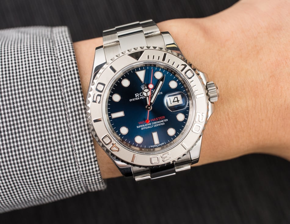 Certified Rolex Yacht-Master 116622 Blue Dial