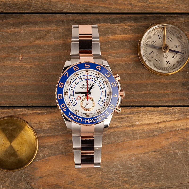 Rolex Yacht-Master II Ref 116681 Blue Ceramic Bezel T