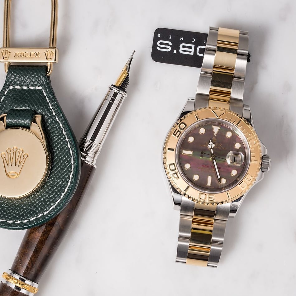 Rolex Yacht-Master 16623 Black Mother Of Pearl