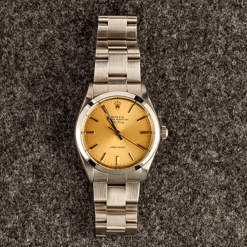 Rolex air king champagne dial hotsell
