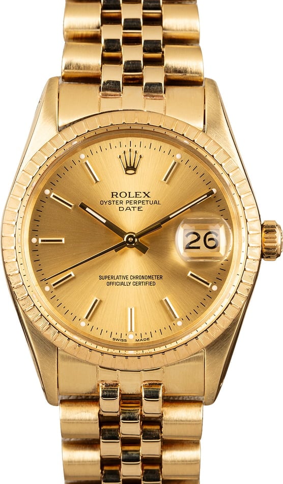 14k gold rolex watch