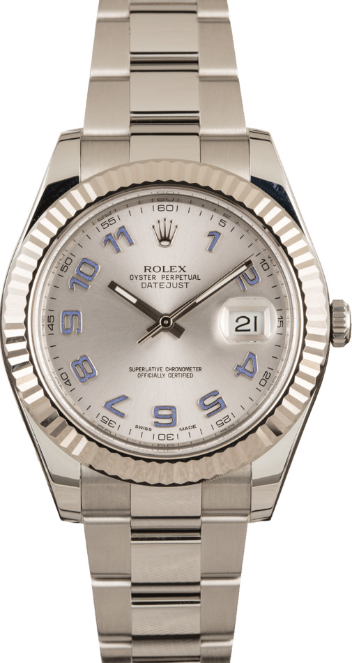 Rolex 41MM Datejust II 116334 Silver