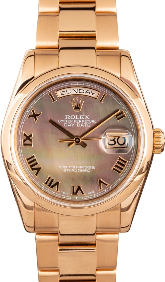 used rolex rose gold