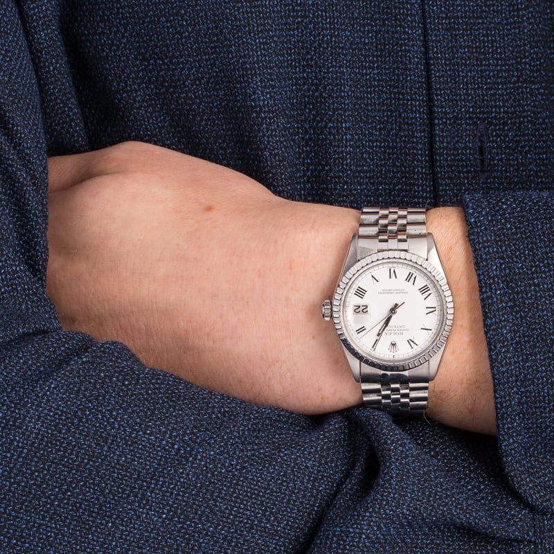 Pre-Owned Rolex Datejust 16030 White 'Buckley' Dial