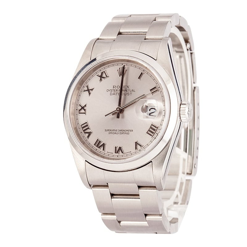 Pre-Owned Rolex Datejust 16200 Silver Roman Dial