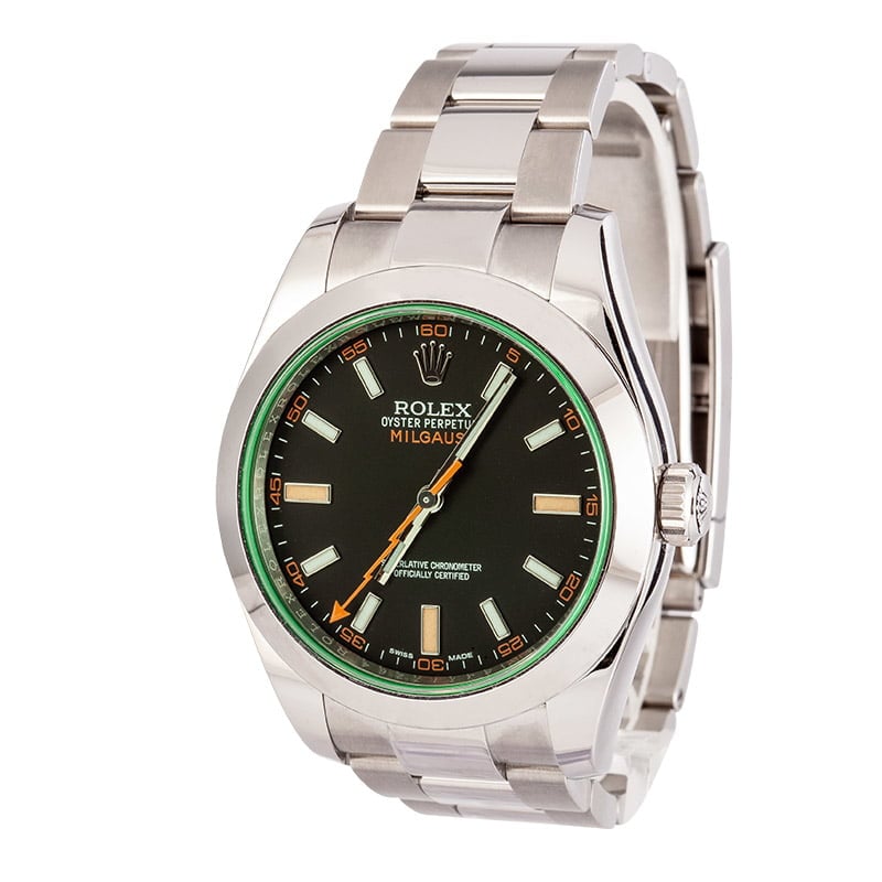 Rolex Milgauss 116400GV Anniversary 100% Authentic