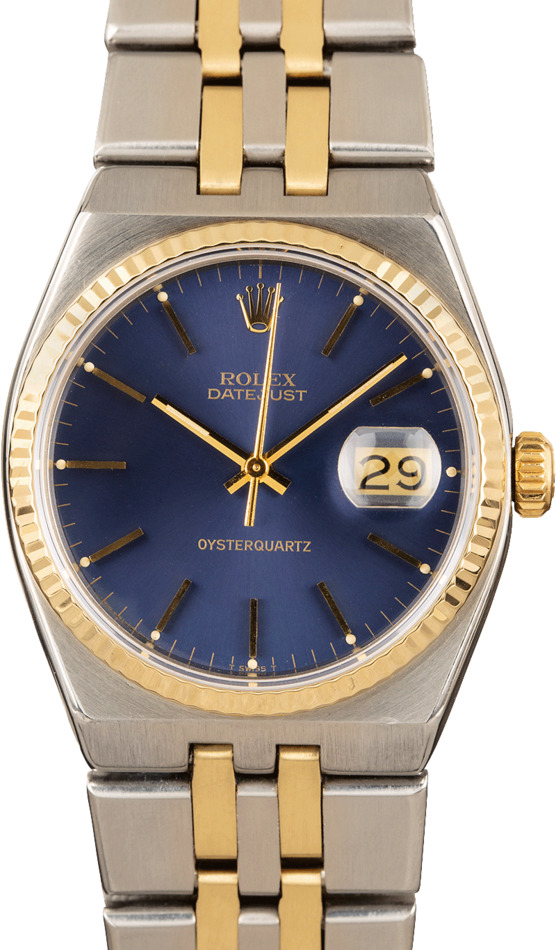 Rolex Datejust 17013 OysterQuartz with Two Tone Integral