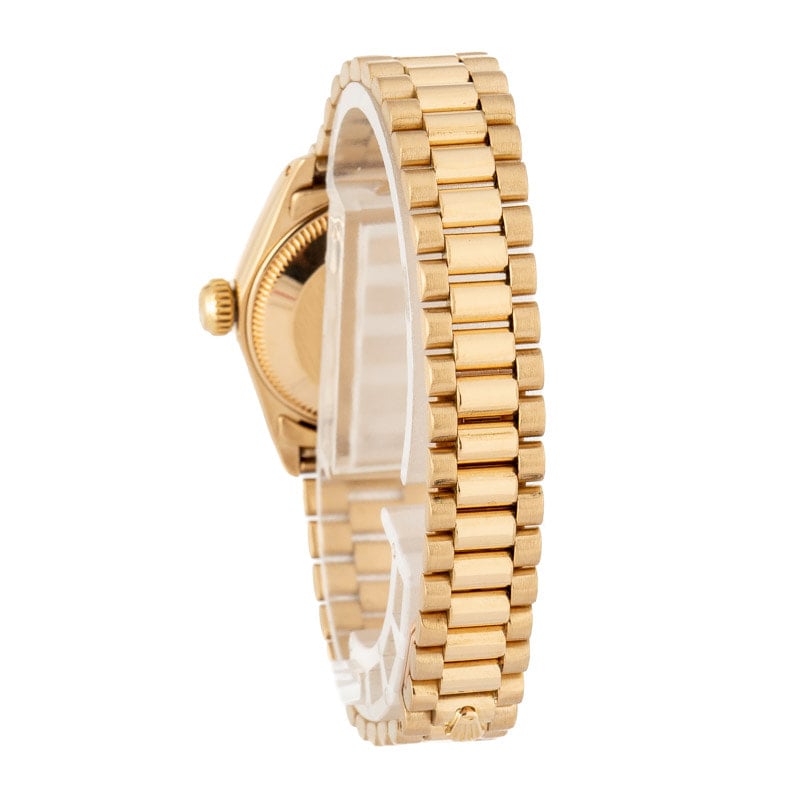 Ladies Rolex Datejust Ref 6917 18k Yellow Gold