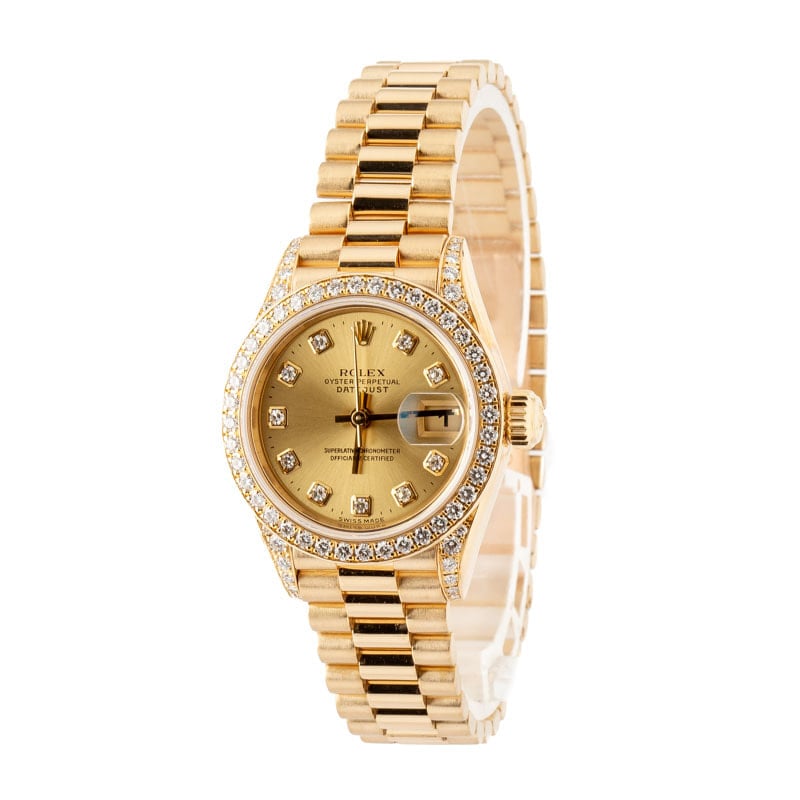 Lady Rolex Datejust Ref 79158 Yellow Gold