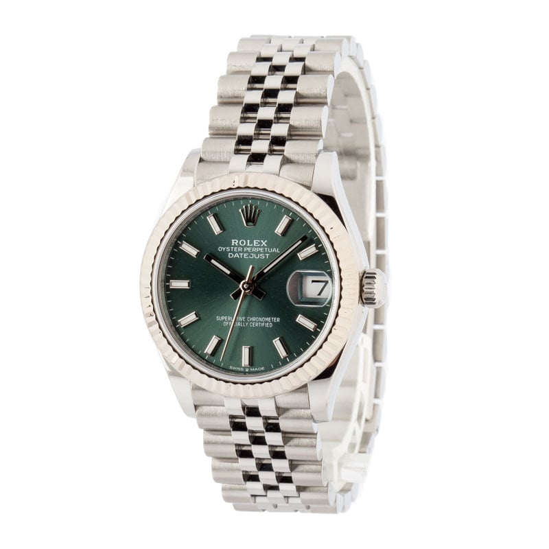 Ladies Rolex Datejust 278274 Mint Green Dial