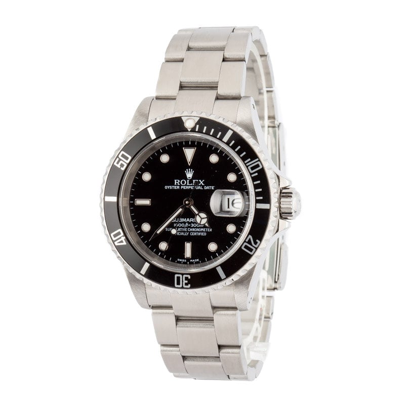 Rolex Submariner ref 16610 Black Dial