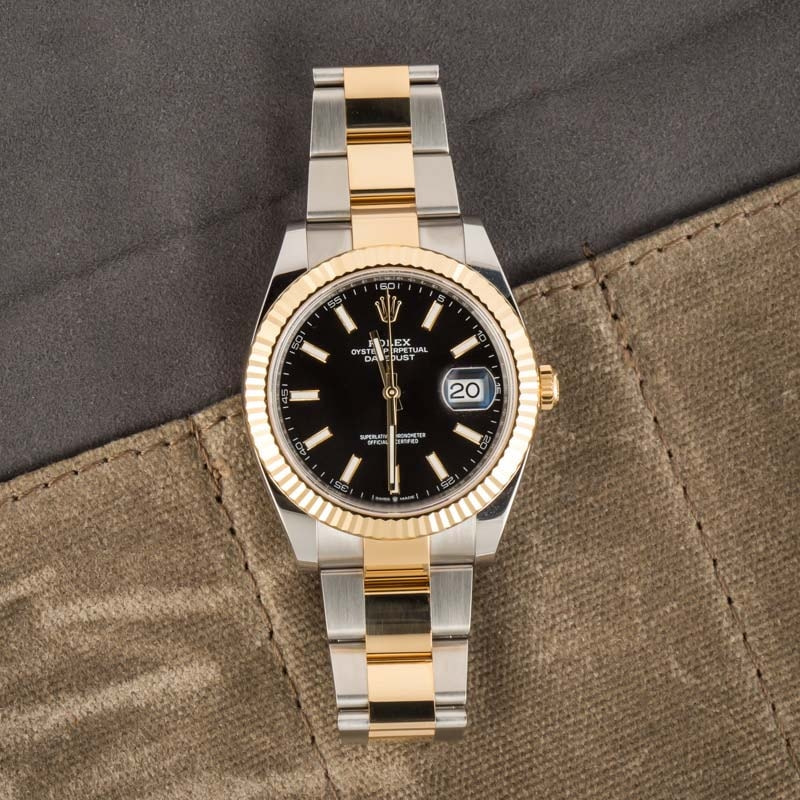 Pre Owned Rolex Datejust 41 Ref 126333 Black Dial