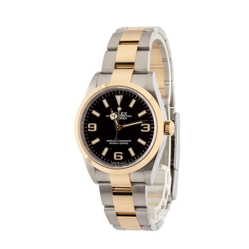 Pre-Owned Rolex Explorer 124273 Steel & 18k Gold