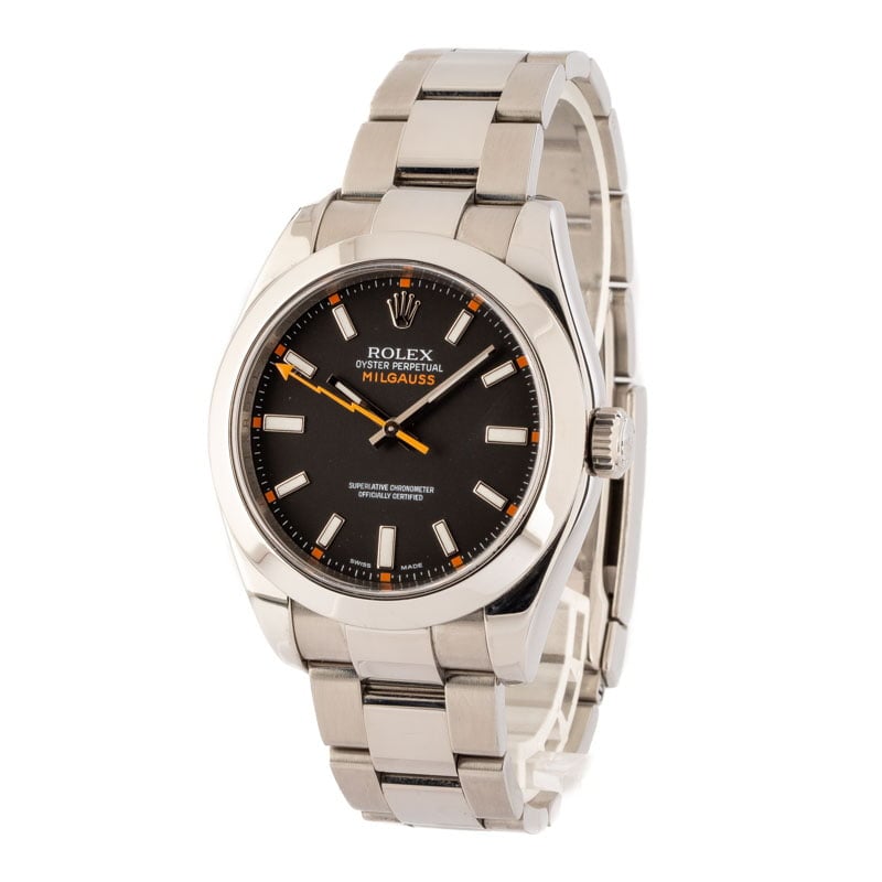 Pre-Owned Rolex Milgauss 116400 Black