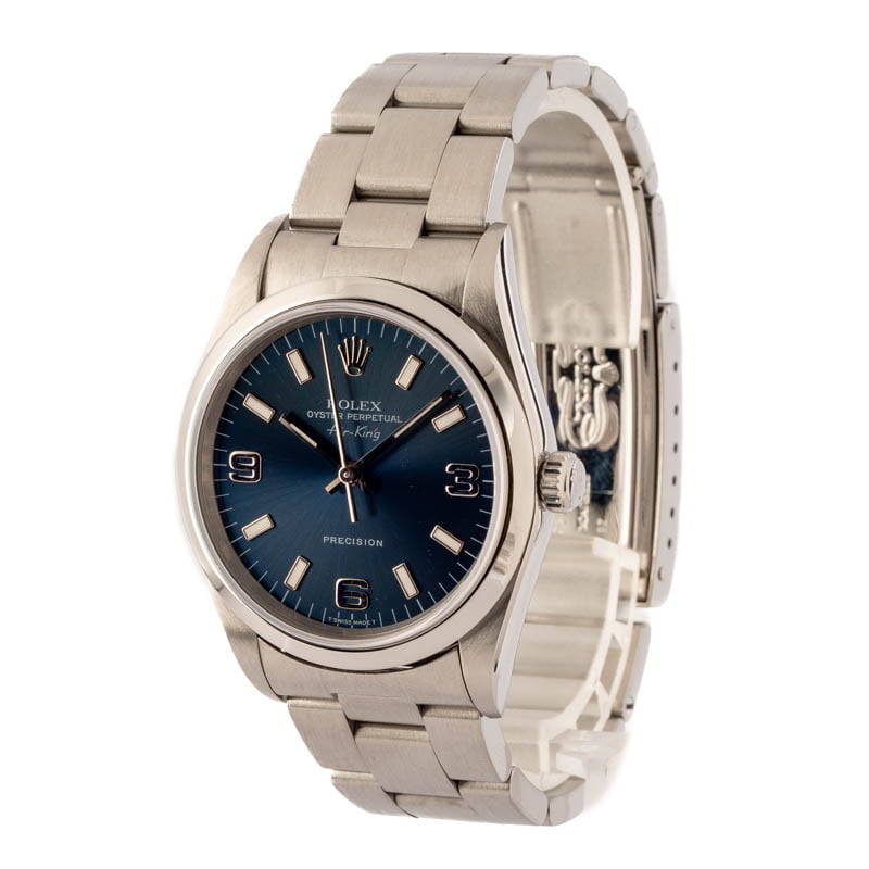 Rolex Air-King 14000 Blue Dial Oyster