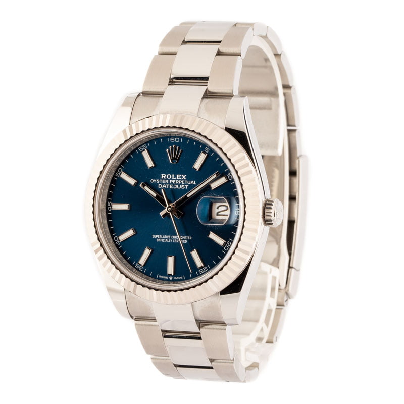 Pre-Owned Rolex Datejust 41 Ref 126334 Blue Dial