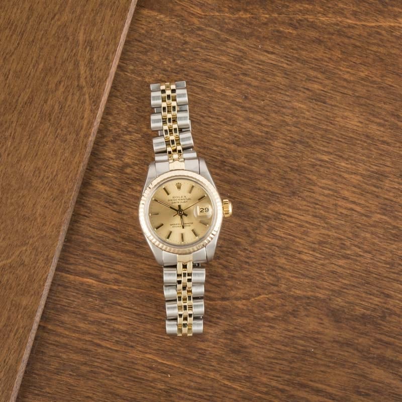 Lady Rolex Date Ref 6917 Champagne Dial