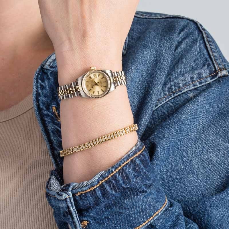 Lady Rolex Date Ref 6917 Champagne Dial