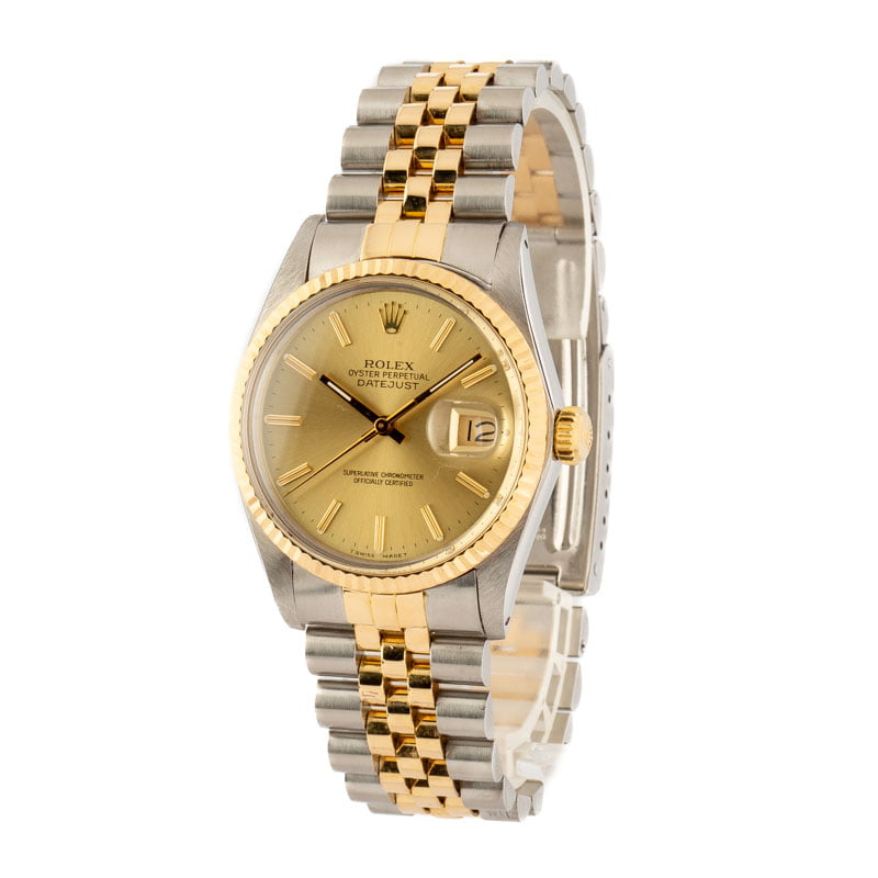 Rolex Datejust 16013 Stainless Steel and Gold