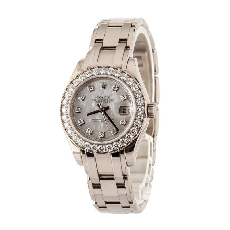 Ladies Rolex Pearlmaster 80299 Diamonds
