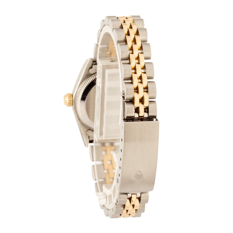 Ladies Rolex Oyster Perpetual 76193 Champagne Diamond Dial