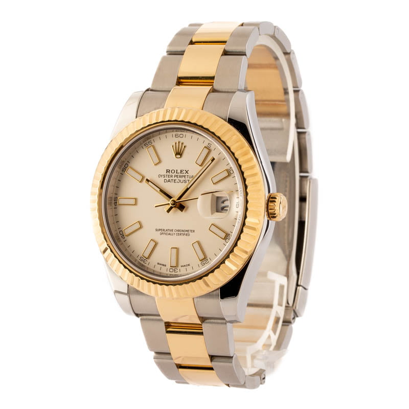 Rolex Datejust 41MM Two-Tone Ivory