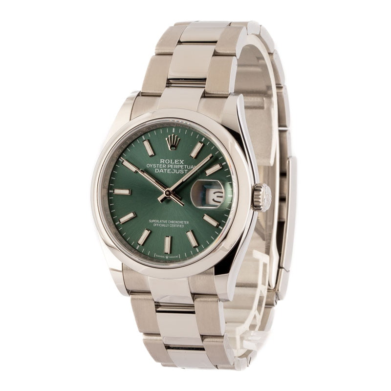 Rolex Datejust 126200 Green Dial