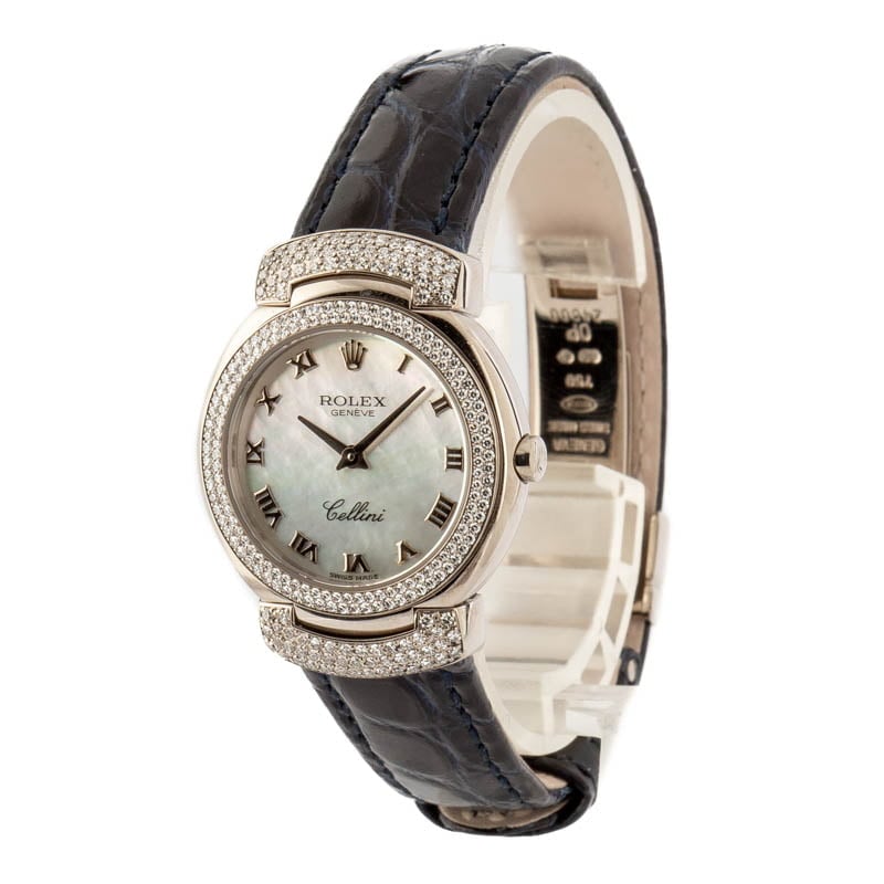 Ladies Rolex Cellini 6673 White Gold