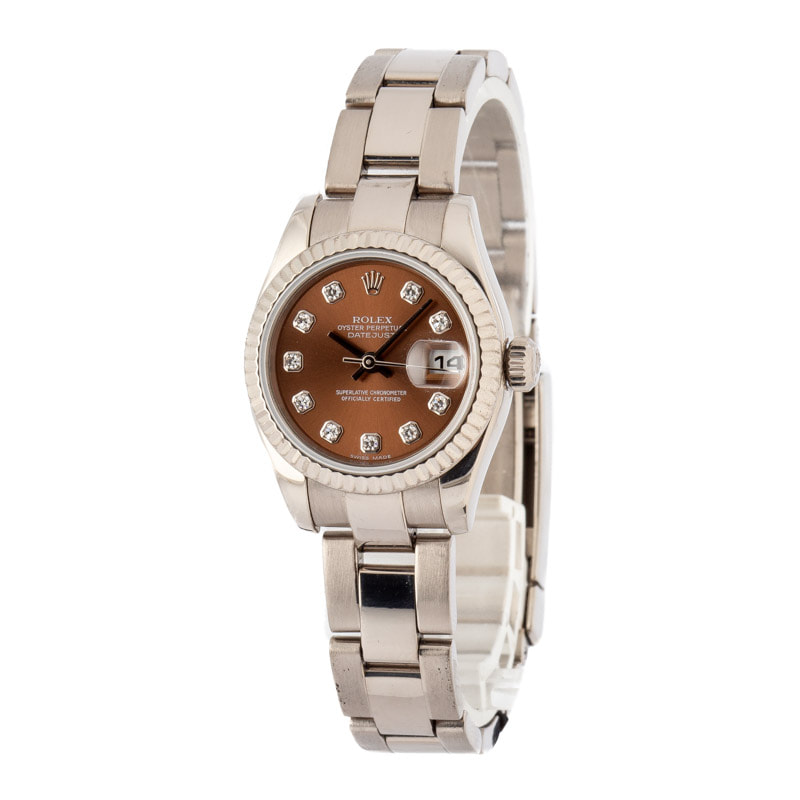 Rolex Datejust 179179 Bronze Diamond Dial