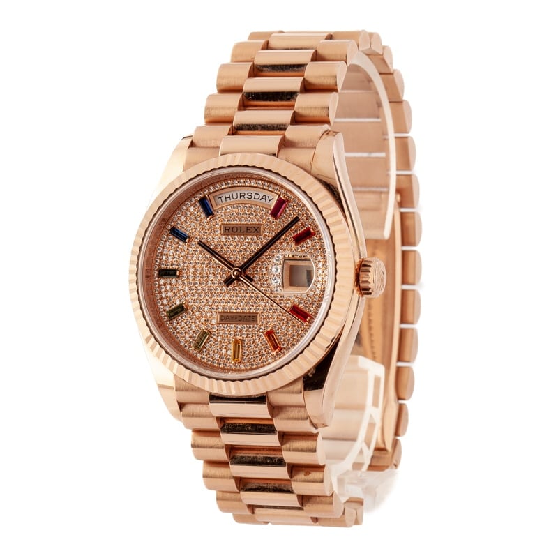 Rolex Day-Date President 128235 Rainbow Dial